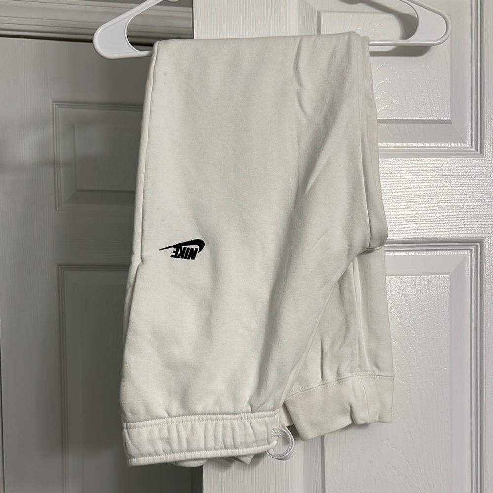 Nike White Sweatpants